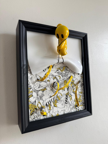 Hanging caution reveal