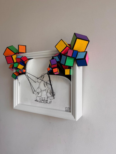 Cubes, double block reveal