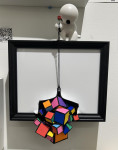 Center zip cube fall black