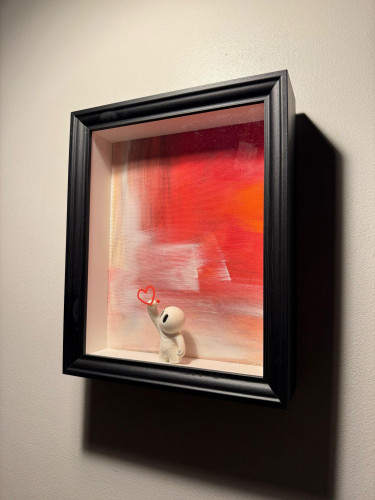 Canvas red Love