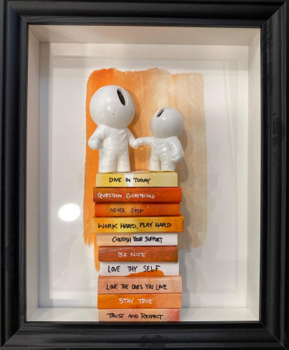 Mini Orange book positive together