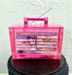 Rhyme capsule mini boombox sculpture - Pink