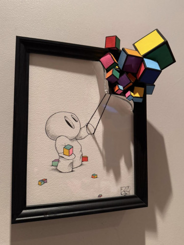 Cube reveal - TR cube in hand