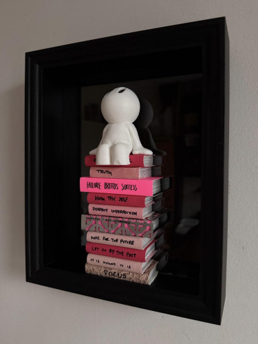 Books mini - Mini pink dark failure and success