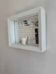 Draw small Mirror White words