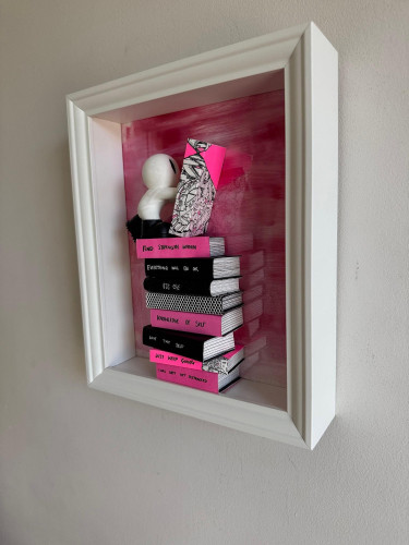 Pink mini book boots
