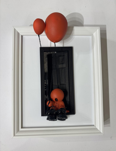 Black Door Red balloon