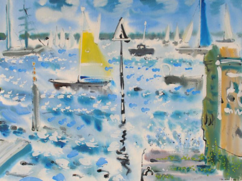 Cowes, V Choppy water at Cowes