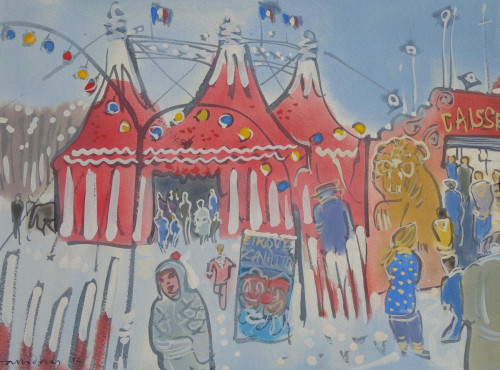 Winter travelling circus, Chinon
