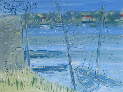 Confluence of the Loire and the Vienne at Candes St. Martin