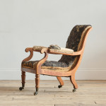 Mid 19th Century Open Armchair Attr' Holland & Sons