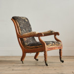 Mid 19th Century Open Armchair Attr' Holland & Sons