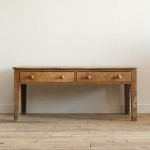 Georgian Pine Scullery Table In Original Paint