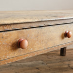 Georgian Pine Scullery Table In Original Paint