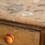 Georgian Pine Scullery Table In Original Paint