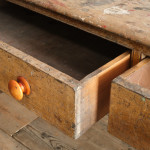 Georgian Pine Scullery Table In Original Paint