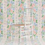 19th Century Faux Bamboo Armchair in Later Paint