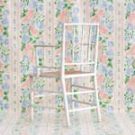 19th Century Faux Bamboo Armchair in Later Paint
