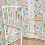 19th Century Faux Bamboo Armchair in Later Paint