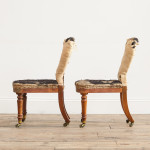 Pair of mid 19th Century Slipper Chairs c1840