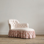 Mid 19th Century Chaise Longue in Titley & Marr Printed Cotton