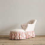 Mid 19th Century Chaise Longue in Titley & Marr Printed Cotton