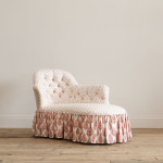 Mid 19th Century Chaise Longue in Titley & Marr Printed Cotton
