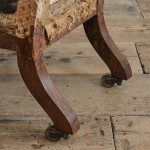 Pair of Regency Simulated Rosewood slipper side chairs
