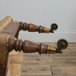 Pair of Regency Simulated Rosewood slipper side chairs