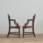 Pair of George III Heppelwhite Mahogany Carver Chairs