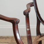 Pair of George III Heppelwhite Mahogany Carver Chairs