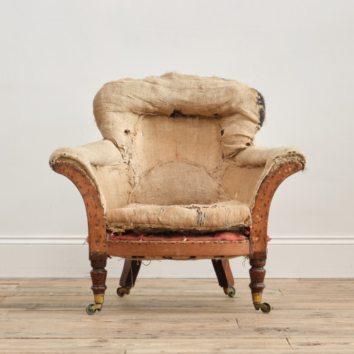 Mid 19th century armchair on Simulated Rosewood legs