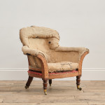 Mid 19th century armchair on Simulated Rosewood legs