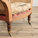 Mid 19th century armchair on Simulated Rosewood legs