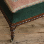 William IV Footstool in simulated Rosewood and Needlework top