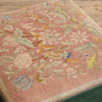 William IV Footstool in simulated Rosewood and Needlework top