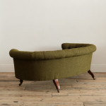 19th century Country House Crescent Shaped Chesterfield Sofa
