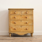 19th century Pine Chest of Drawers in Original Paint