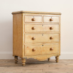 19th century Pine Chest of Drawers in Original Paint