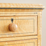19th century Pine Chest of Drawers in Original Paint