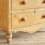 19th century Pine Chest of Drawers in Original Paint