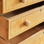 19th century Pine Chest of Drawers in Original Paint