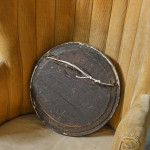Small Early 19th century Japanned Convex Mirror
