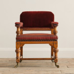 19th Century Gothic Revival Oak Armchair Attr Alfred Waterhouse