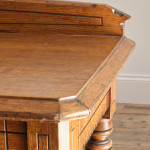 19th century gothic revival oak side table