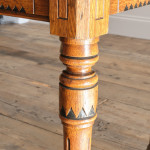 19th century gothic revival oak side table