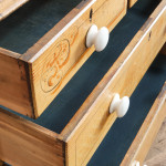 19th Century Pine Washstand Chest of Drawers in Original Paint