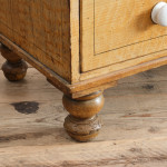 19th Century Pine Washstand Chest of Drawers in Original Paint