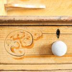 19th Century Pine Washstand Chest of Drawers in Original Paint