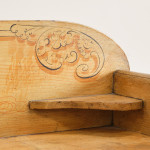 19th Century Pine Washstand Chest of Drawers in Original Paint